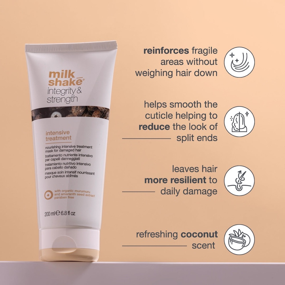 milk shake Integrity Intensive Treatment 6.8 oz Hair Mask Nourishes Smooths NEW - Picture 8 of 9